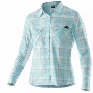 NRS pearl snap guide shirt UPF protection NWT